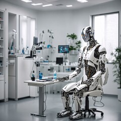 Roboter und KI übernehmen / führen Arztpraxis und Krankenhaus
