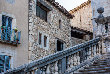 Fototapeta na wymiar Girona, Spain, a city for all tastes and styles