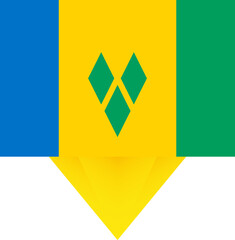 Saint Vincent and the Grenadines national flag.