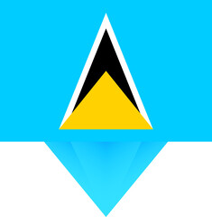 Saint Lucia national flag.