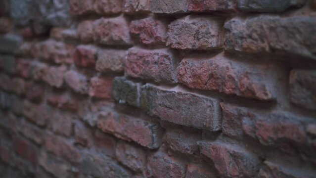 An outdoor brick wall