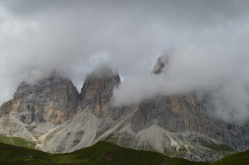 clouds over the mountains