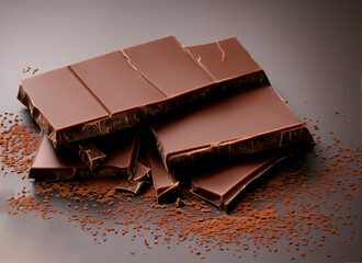 Milk chocolate pieces