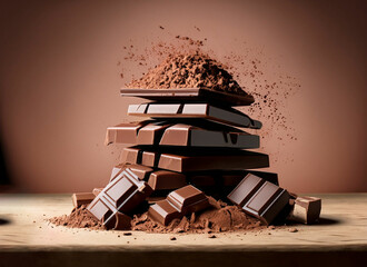 Milk chocolate pieces