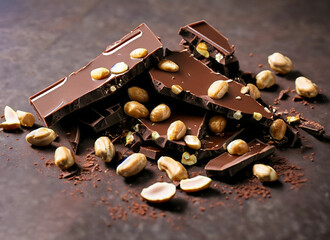 Milk chocolate pieces