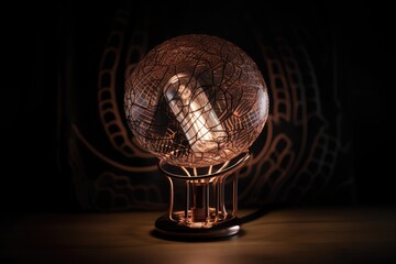 Artistic lamp radiates ideas and inspiration., generative IA