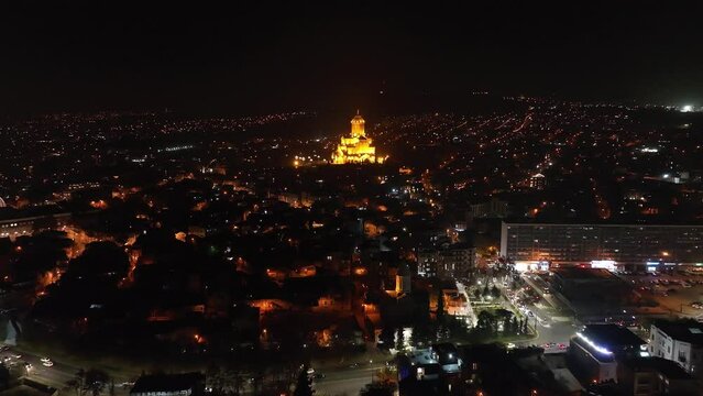 Aerial view of Old Tbilisi. Georgia
