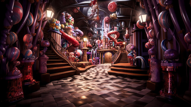 She opened the door to a magical chocolate factory.