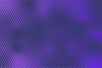 Blue pop art background with halftone polka dots in retro comic style, vector illustration template