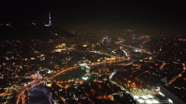 Aerial view of Old Tbilisi. Georgia