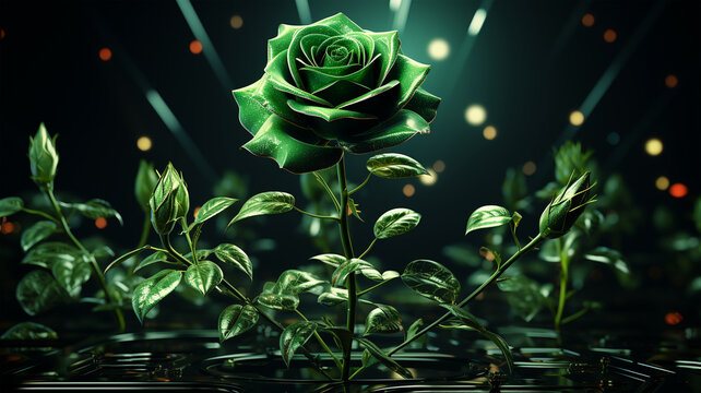 green rose flower wallpaper