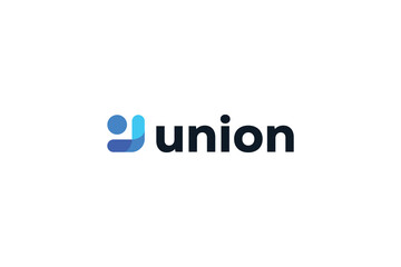 Abstract people logo design represents symbols teamwork, diversity dan union.