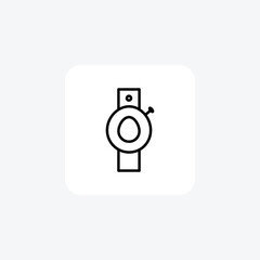 Stop Watch, Timer Vector Line Icon