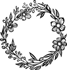 Floral Circle Wreath