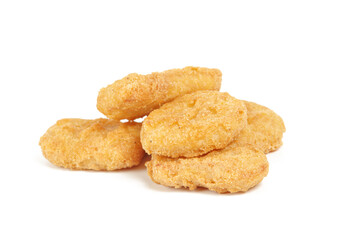 chicken nuggets isolated on a white background