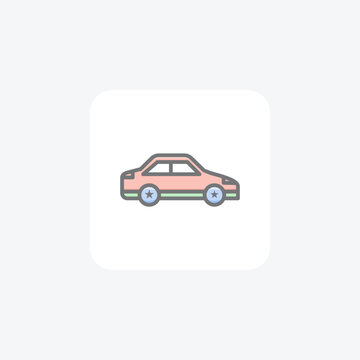 Car, Vehicle, Automobile Vector Awesome Fill Icon