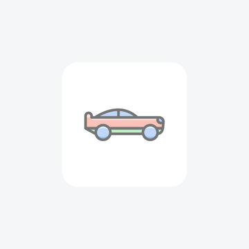 Car, Travel, Vehicle Vector Awesome Fill Icon