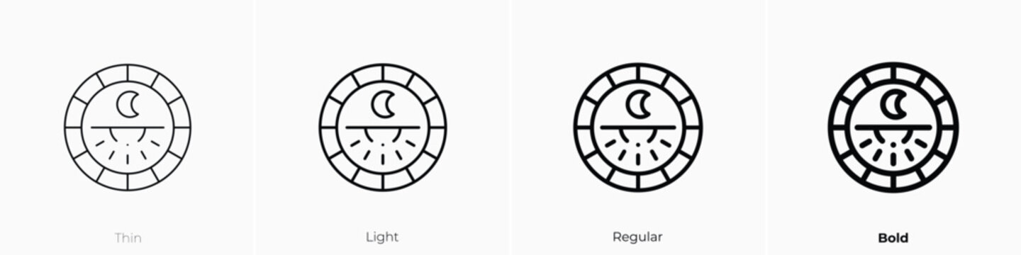 astrology icon. Thin, Light, Regular And Bold style design isolated on white background