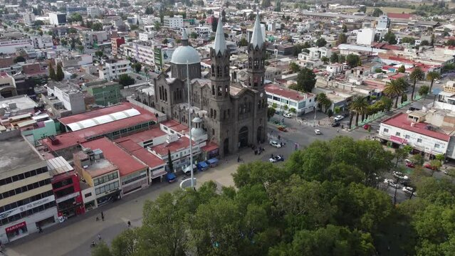 aereal view of cathedral tlaxcala 4