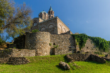 Fototapeta premium Ascension Cathedral at thr Tsarevets fortress in Veliko Tarnovo, Bulgaria