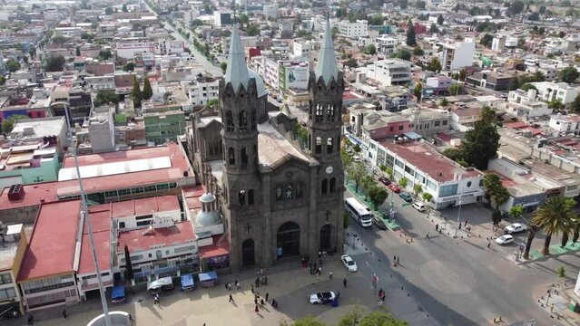 aereal view of cathedral tlaxcala 3