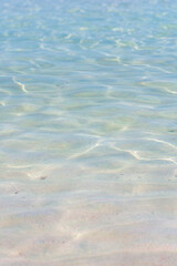 Beautiful shallow turquoise water on Elafonisi beach - Crete, Greece