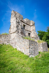 Ruins of Pusty hrad castle in Zvolen town, Slovak republic. Belongs to the one of the largest...