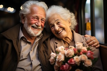 Happy Elderly People visualized on a professional Stockphoto