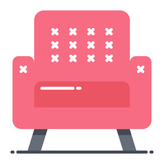 Cinema Sofa Flat Icon