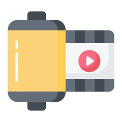 Camera Roll Flat Icon