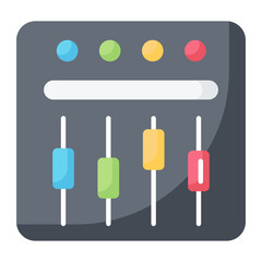 Equalizer Flat Icon