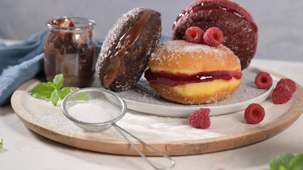 Portuguese fried dough with sugar