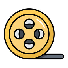 Cinema Roll Line Color Icon