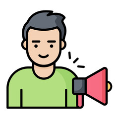 Promoter Line Color Icon