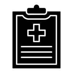Health Report Glyph Icon