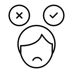 Anxiety Line Icon