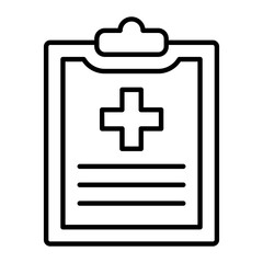 Health Report Line Icon