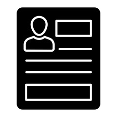 Resume Glyph Icon