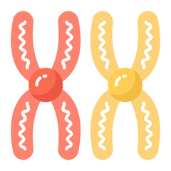 Chromosome Flat Icon