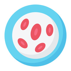 Fototapeta premium Cell Flat Icon