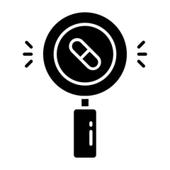 Drug Discovery Glyph Icon