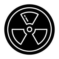 Fototapeta premium Radiation Glyph Icon