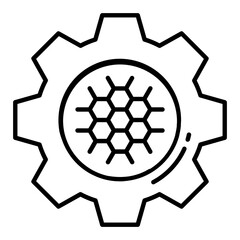 Obraz premium Nanotech Line Icon