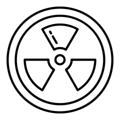 Obraz premium Radiation Line Icon