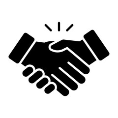 Obraz premium Business Deal Glyph Icon