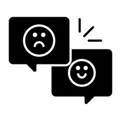 Positive And Negative Glyph Icon