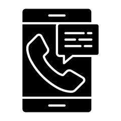 Phone Call Glyph Icon