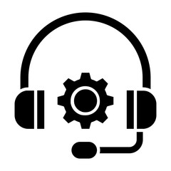 Headphones Glyph Icon