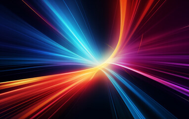 Flowing speed lines technology background