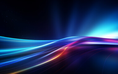 Flowing speed lines technology background